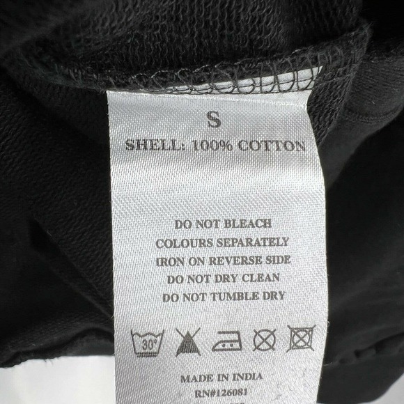 Maison‎ Noir Black Judgement Hoodie Size Small New - Picture 6 of 7